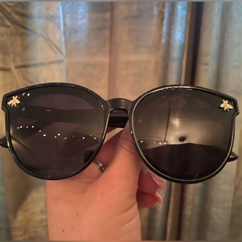 vintage bumblebee sunglasses gucci|gucci limited edition bee sunglasses.